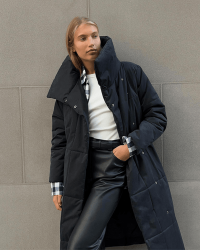 Belted Long Down Jacket