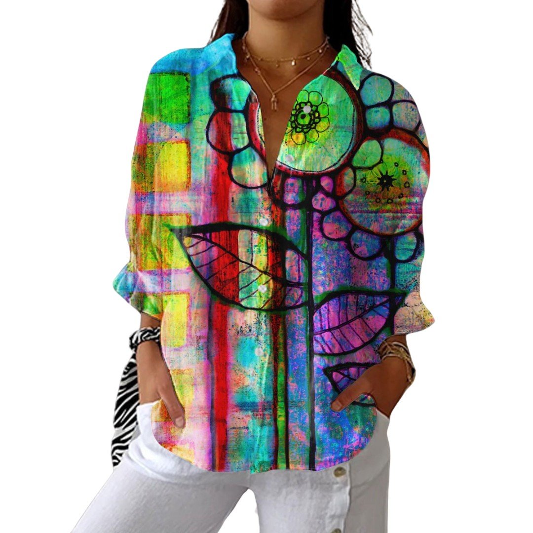 Bernadette | Artistic Bloom Blouse