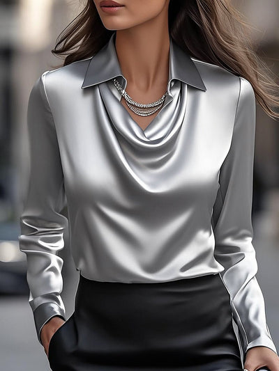 BLAIRE | ELEGANT SATIN BLOUSE