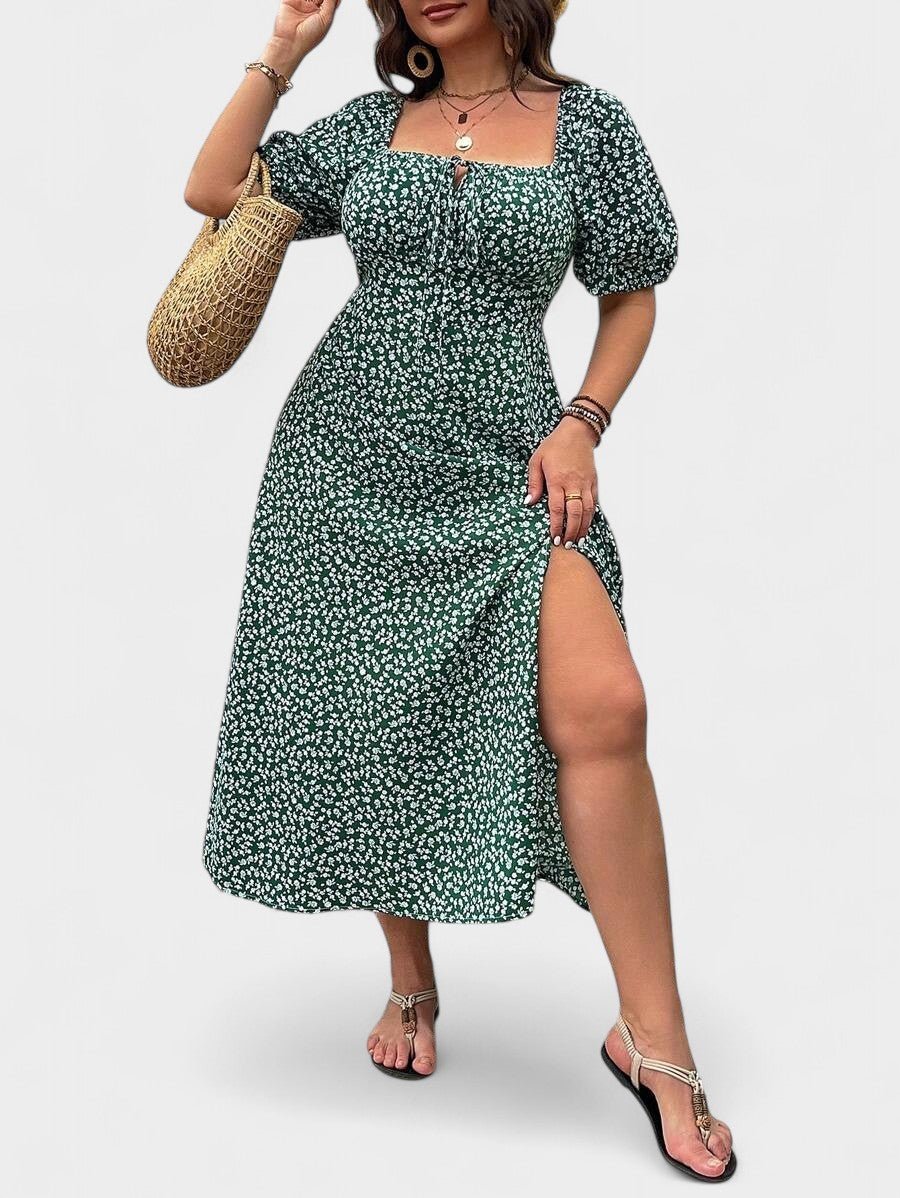 Breezaya | Plus - Size Floral Maxi Dress
