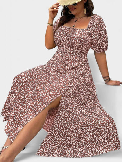 Breezaya | Plus - Size Floral Maxi Dress