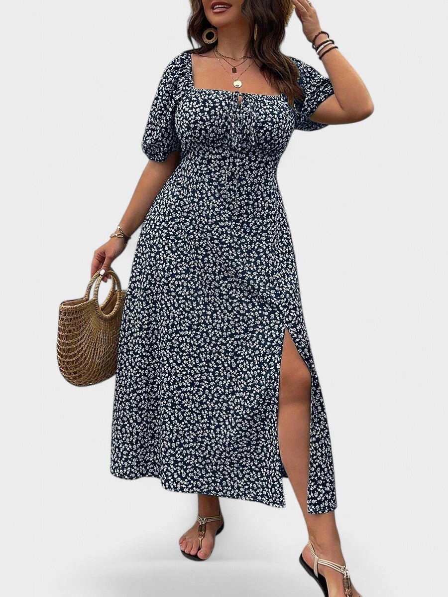 Breezaya | Plus - Size Floral Maxi Dress