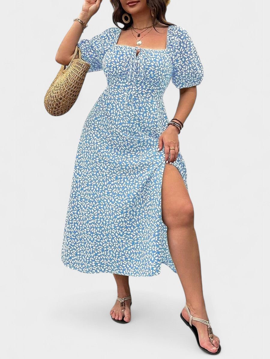 Breezaya | Plus - Size Floral Maxi Dress