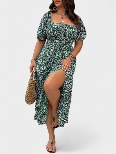Breezaya | Plus - Size Floral Maxi Dress