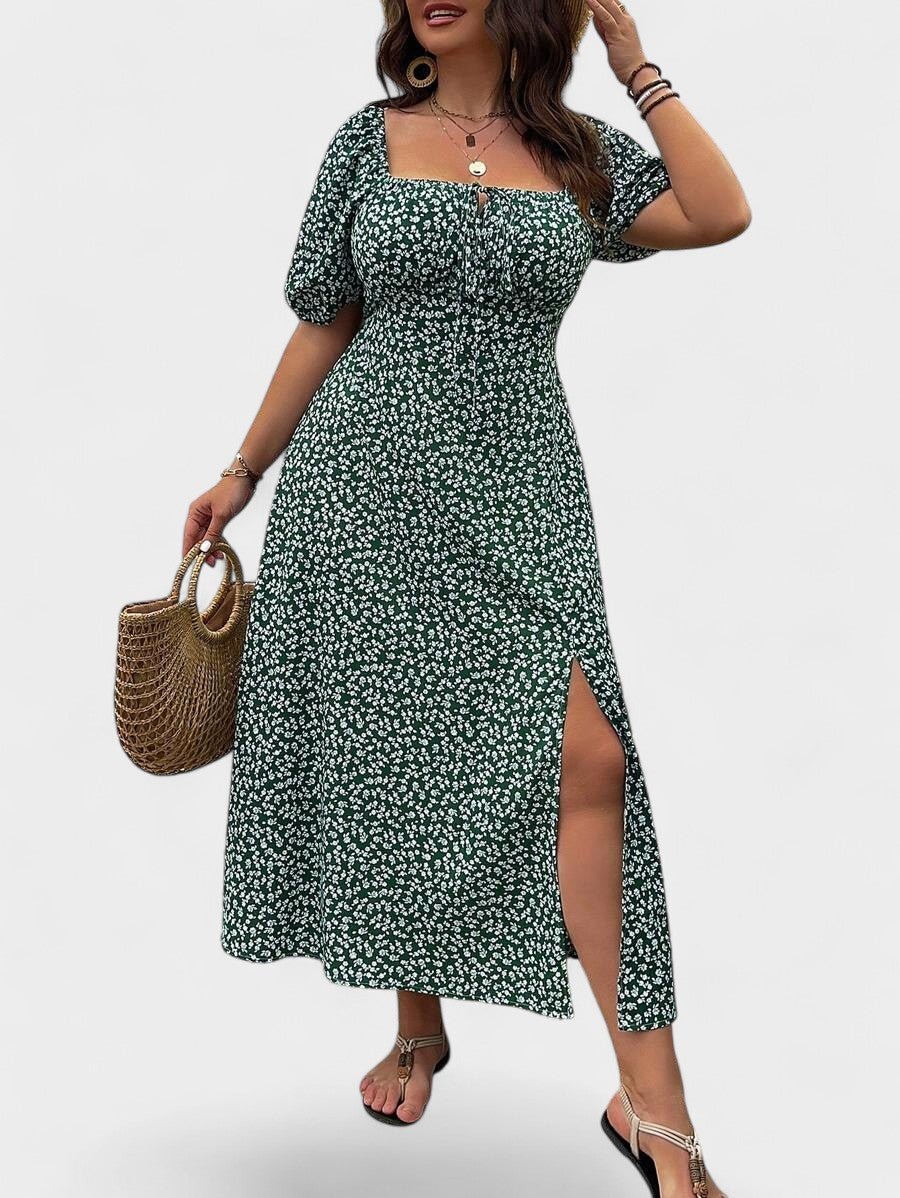 Breezaya | Plus - Size Floral Maxi Dress