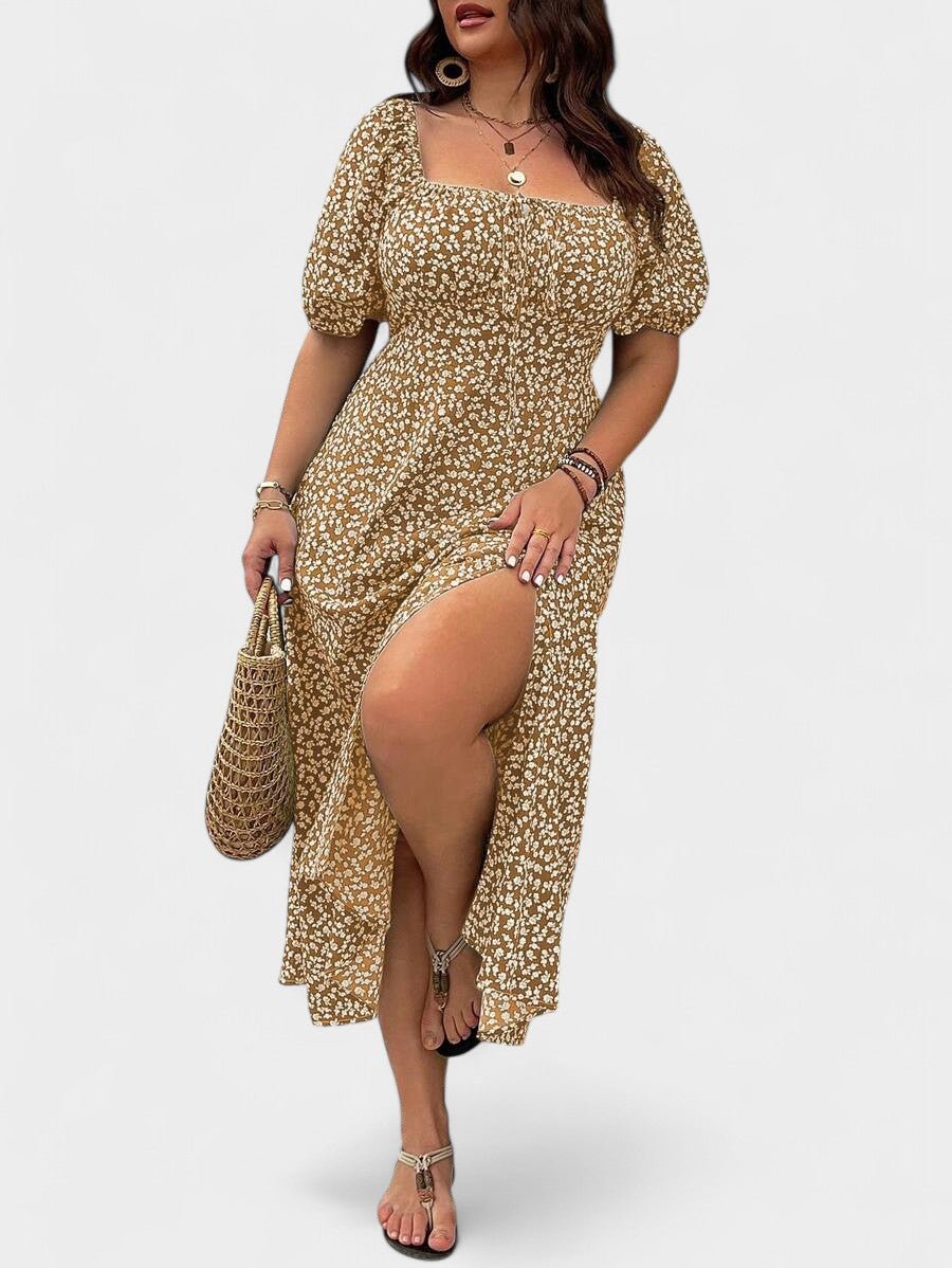 Breezaya | Plus - Size Floral Maxi Dress