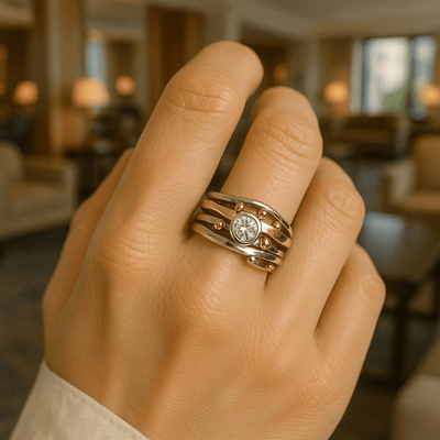 BRIDGET | TIMELESS GOLD INLAID RING