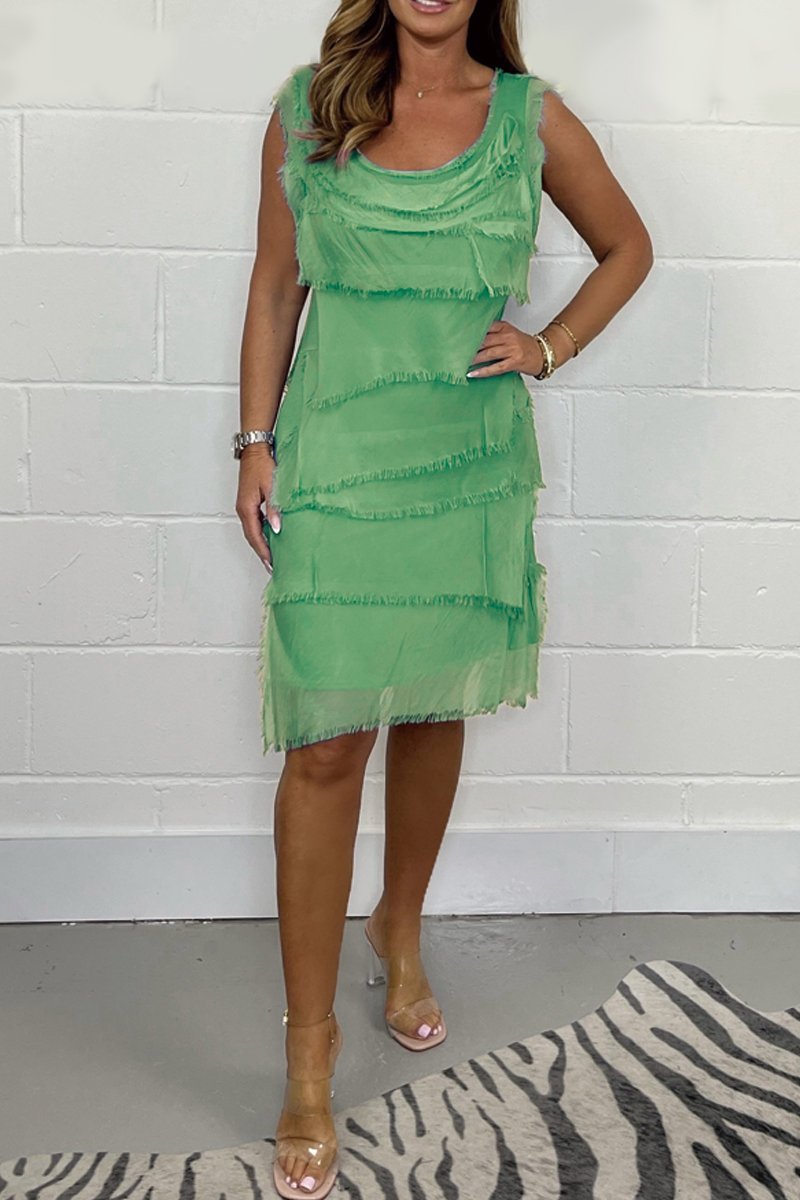 Callie | Elegant Sleeveless Chiffon Dress