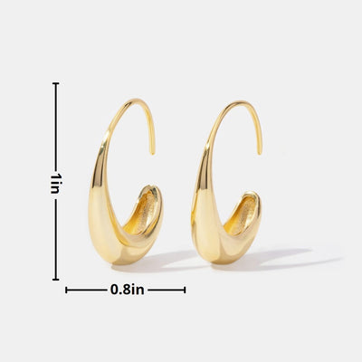 CAMILLE | DROP HOOP EARRINGS