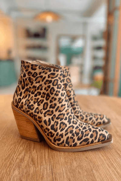 Camille | Lion Print Ankle Boots