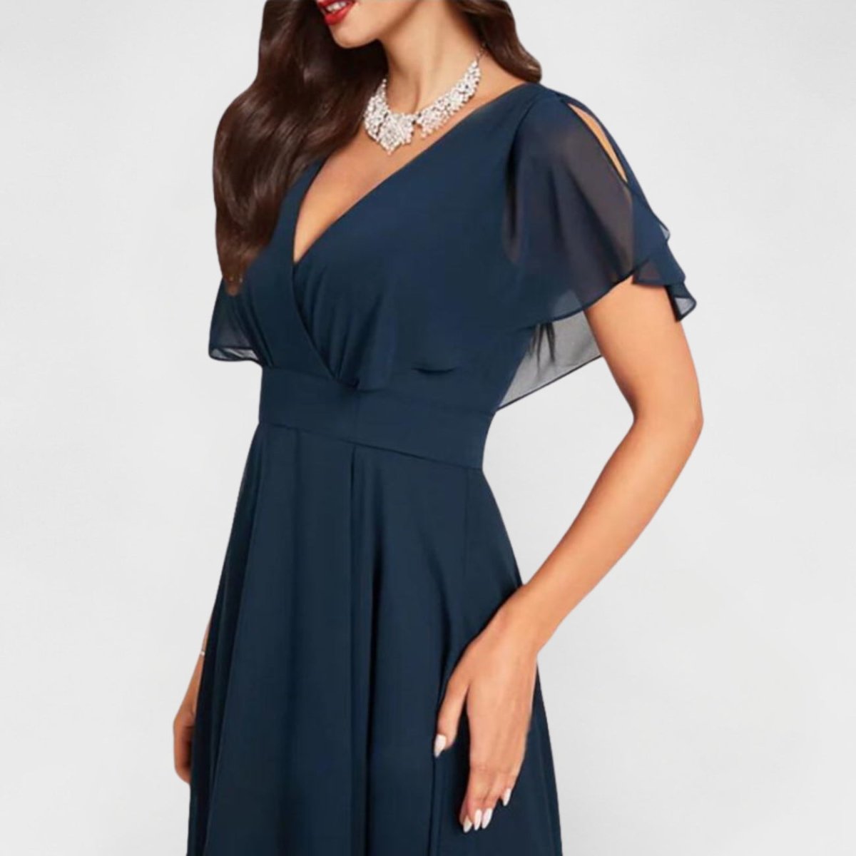 Catalina - Flowing V - Neck Maxi Dress