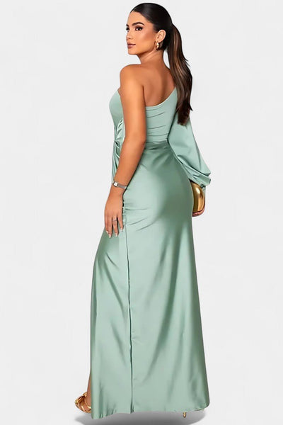 Charlotte | Asymmetric Draped One - Shoulder Dress
