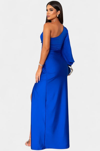 Charlotte | Asymmetric Draped One - Shoulder Dress