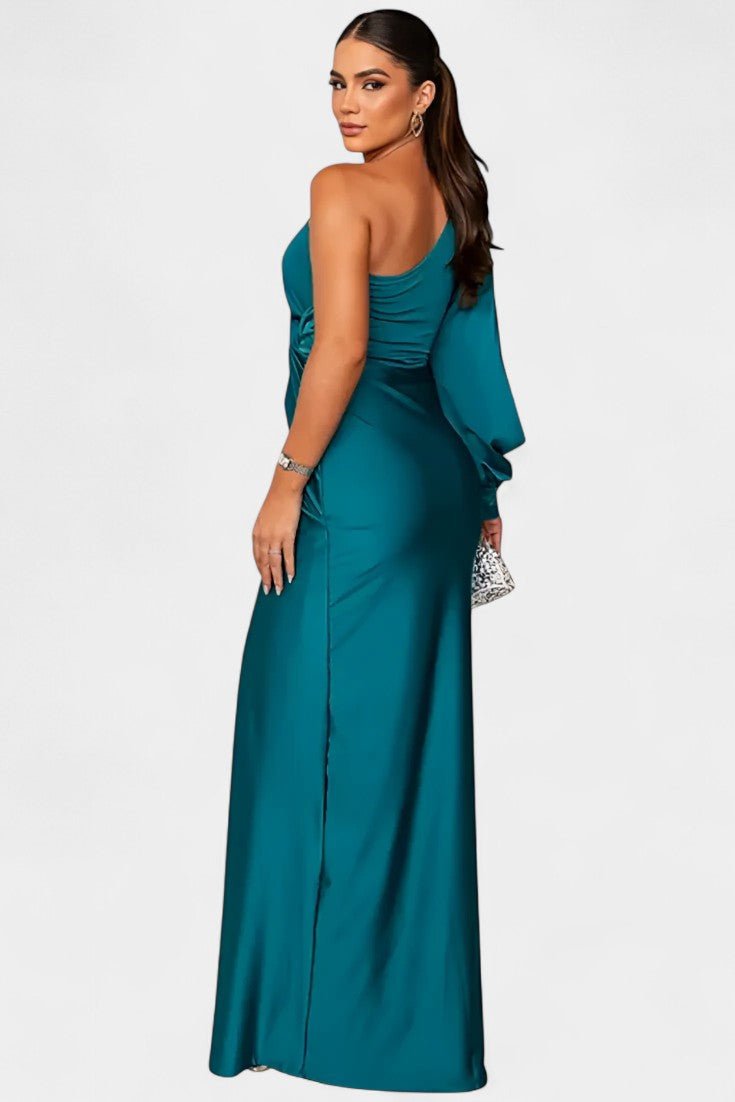 Charlotte | Asymmetric Draped One - Shoulder Dress