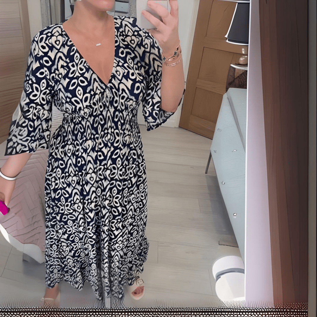 CHARMAGNE | FLOWY BOHO DRESS