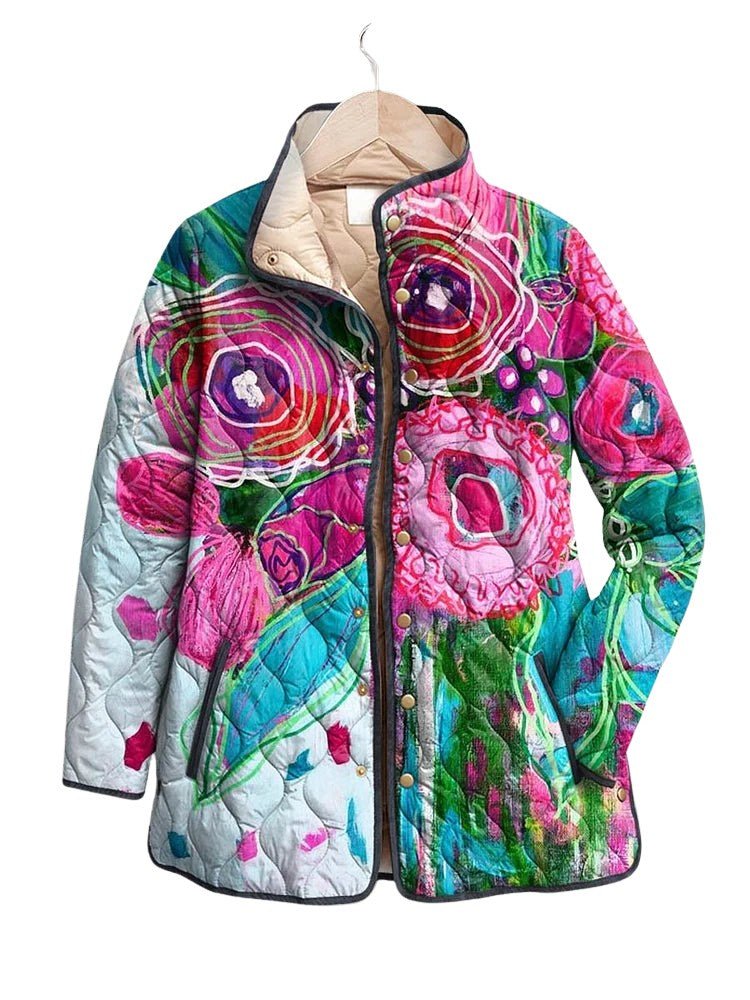 Charming Women's Jacket with Floral Pattern
