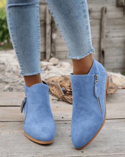 Chunky Elegance Ankle Boots