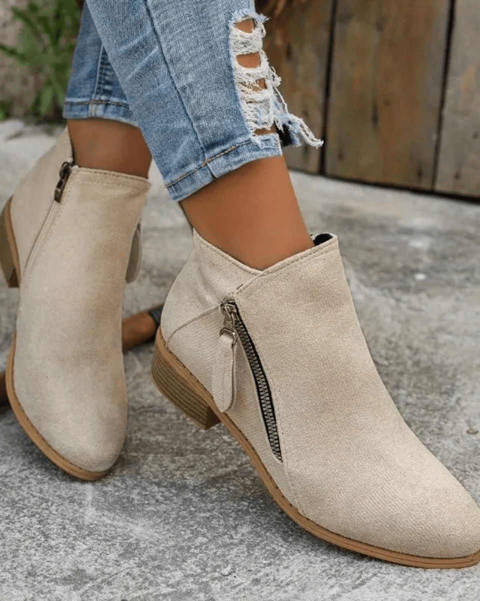 Chunky Elegance Ankle Boots