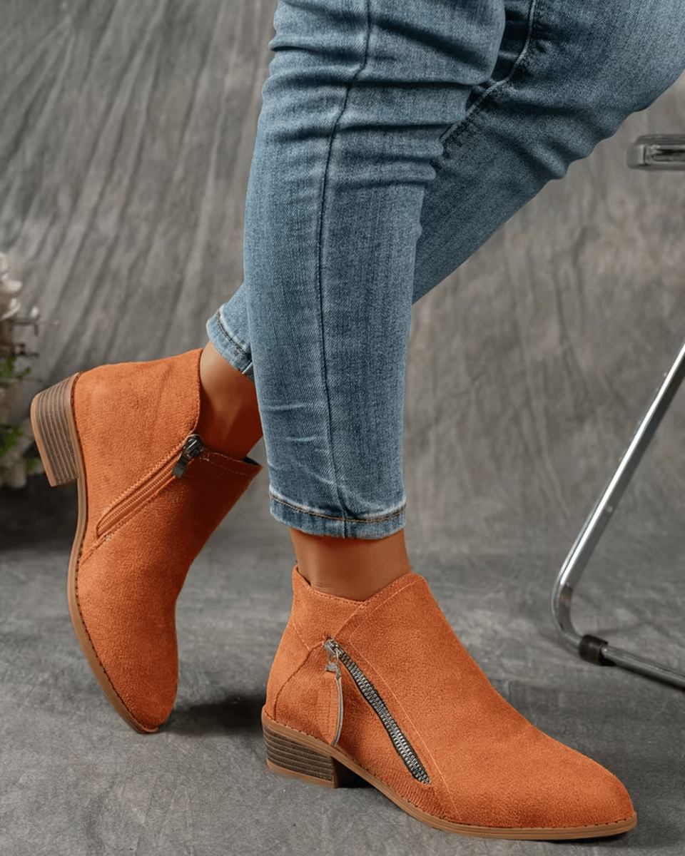 Chunky Elegance Ankle Boots