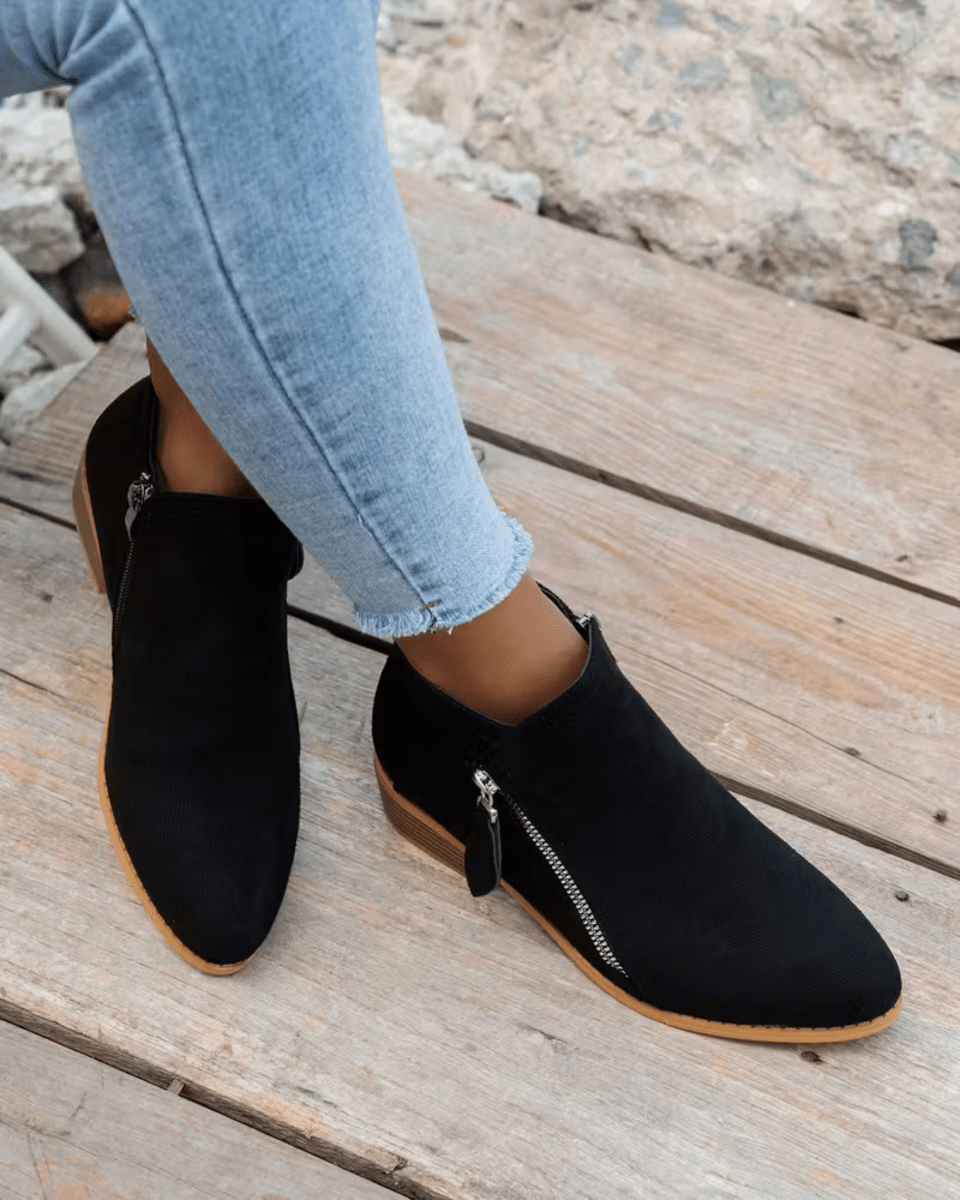 Chunky Elegance Ankle Boots