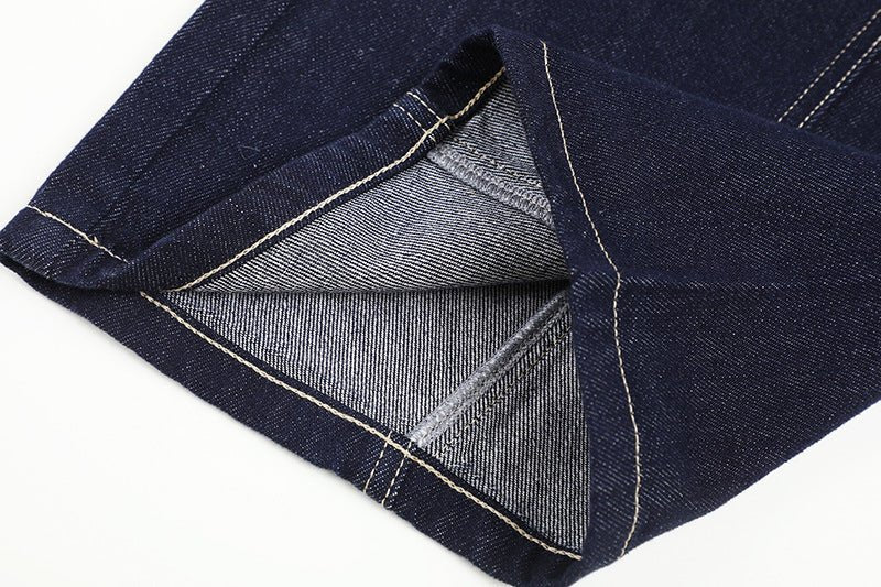 Clara™ | High - waisted jeans with sleeves & straight cut – refined silhouette