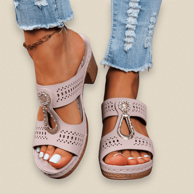 Claravie | Comfort Block Heel Sandals
