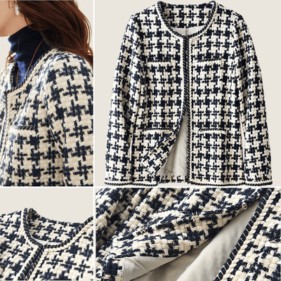 Classic Houndstooth Blazer