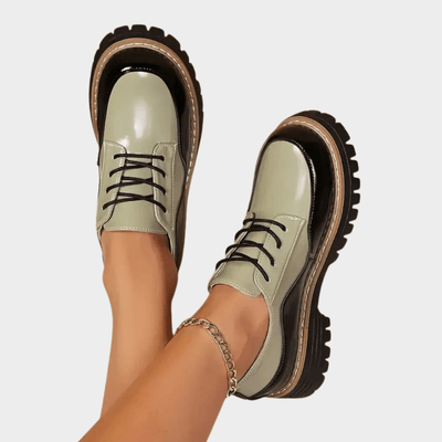 Cora | Thick - Soled Orthopedic Leather Shoes