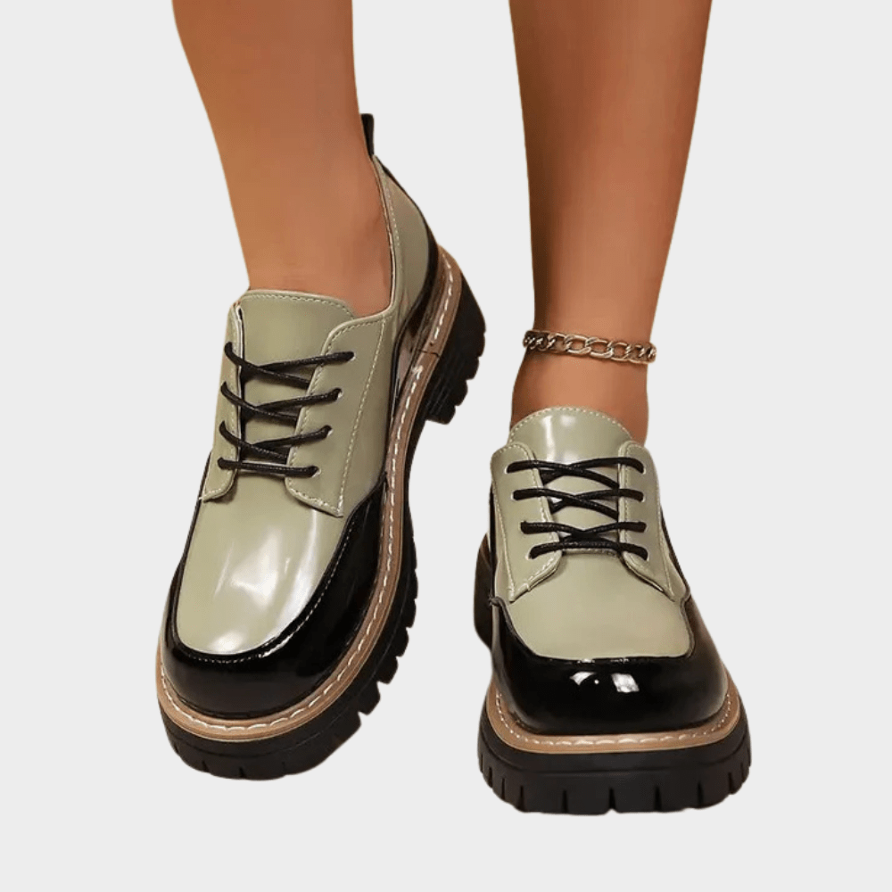 Cora | Thick - Soled Orthopedic Leather Shoes