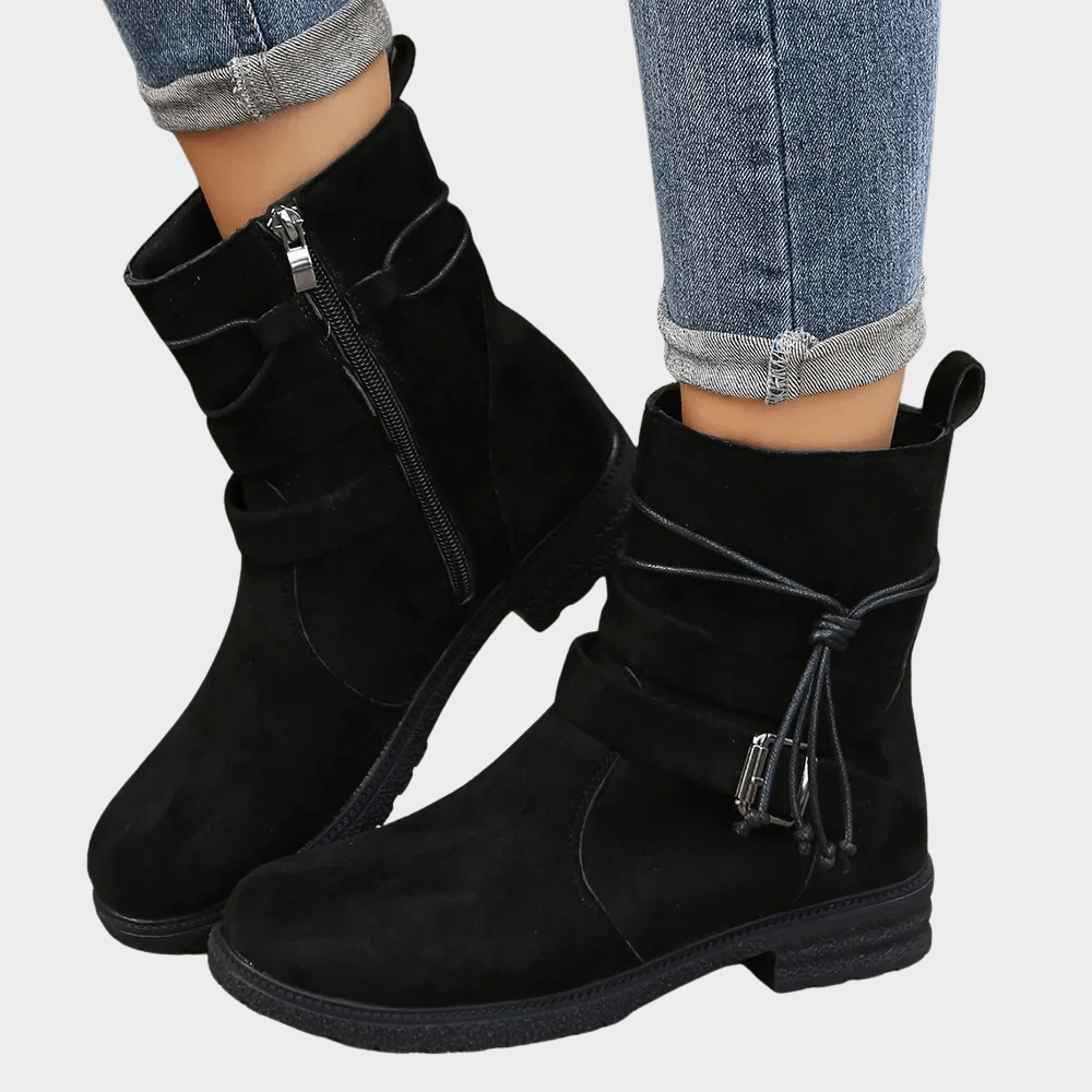 Delaney | Low Heel Ankle Boots