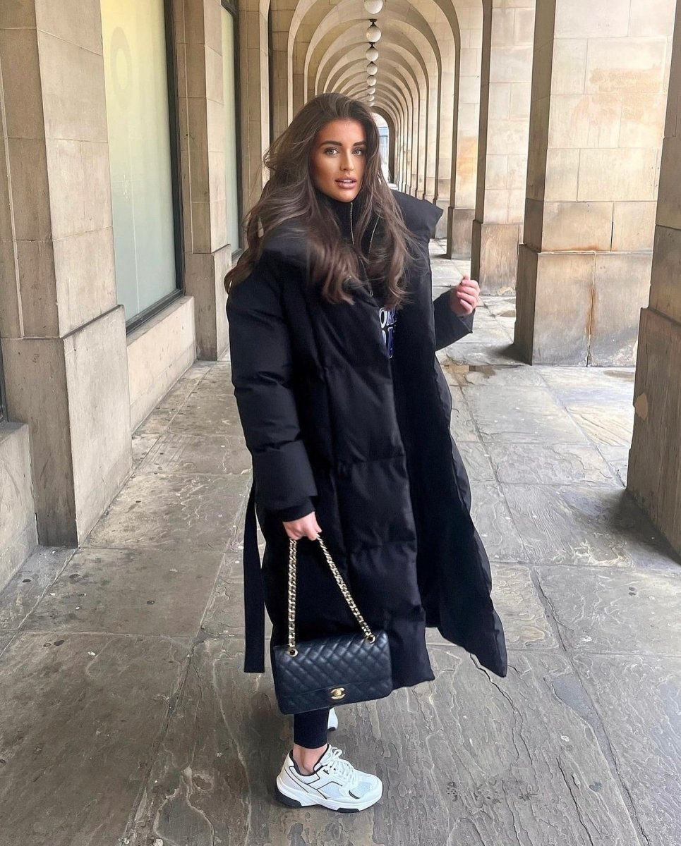 Derya | Long Black Puffer Jacket