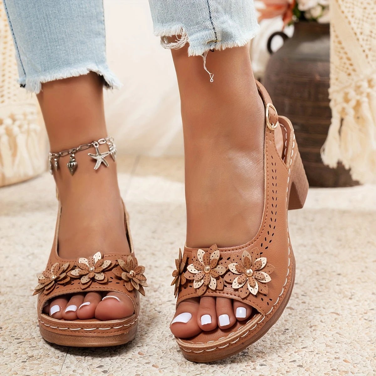 DIANA | STYLISH THICK HEELS SANDALS