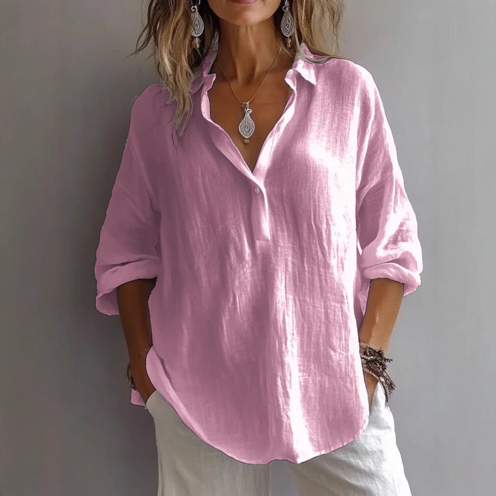 DIANE | LOOSE V - NECK BLOUSE