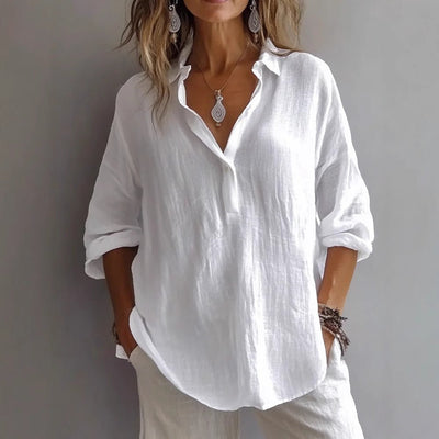 DIANE | LOOSE V - NECK BLOUSE