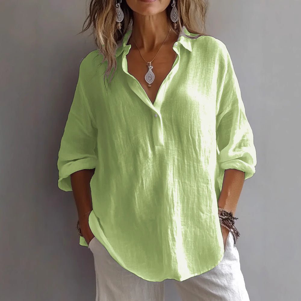 DIANE | LOOSE V - NECK BLOUSE