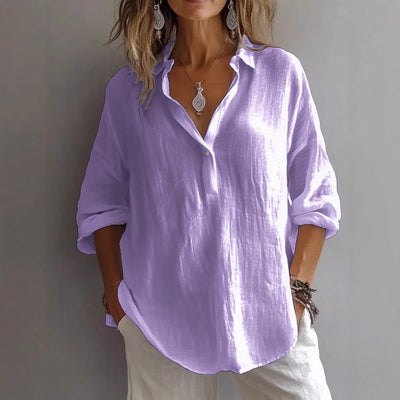 DIANE | LOOSE V - NECK BLOUSE
