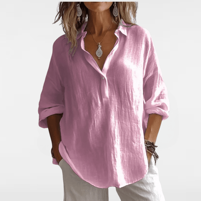 DIANE | LOOSE V - NECK BLOUSE