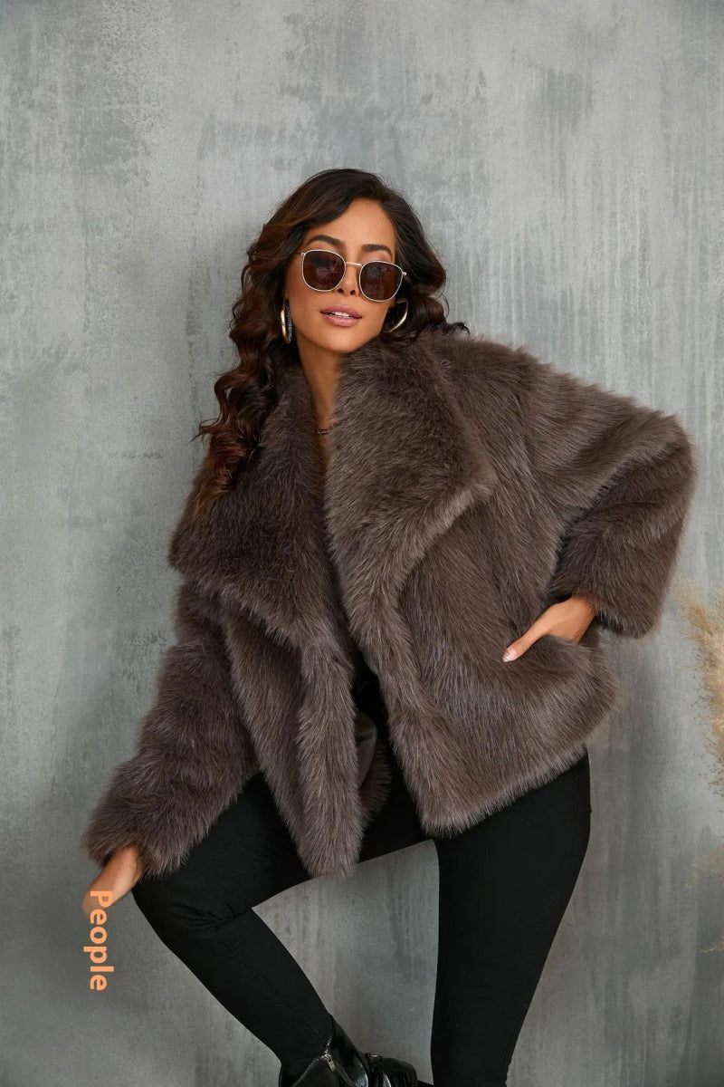 Elegance Plush Coat