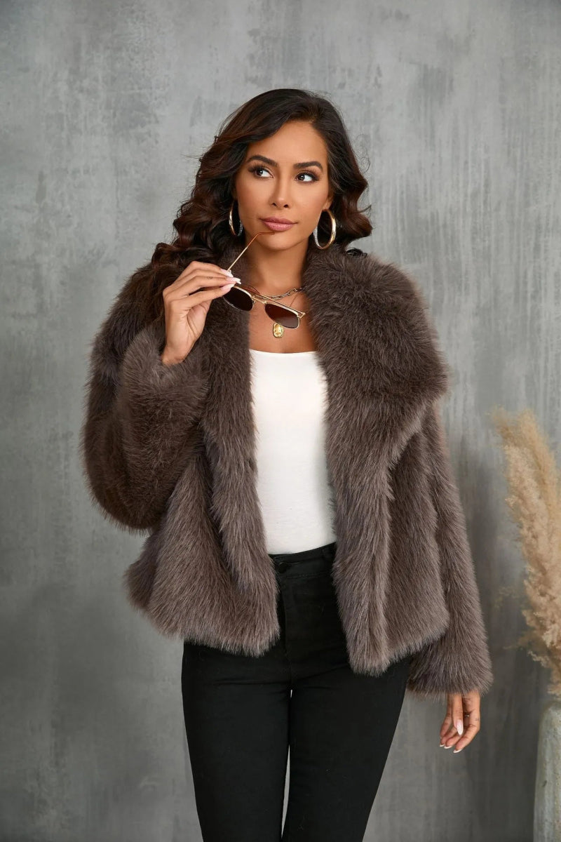 Elegance Plush Coat