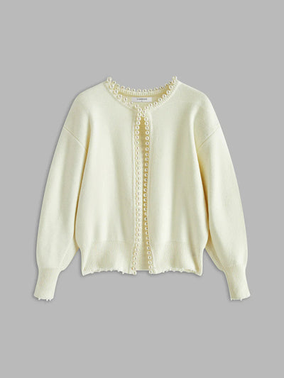 Elegant Pearl Cardigan