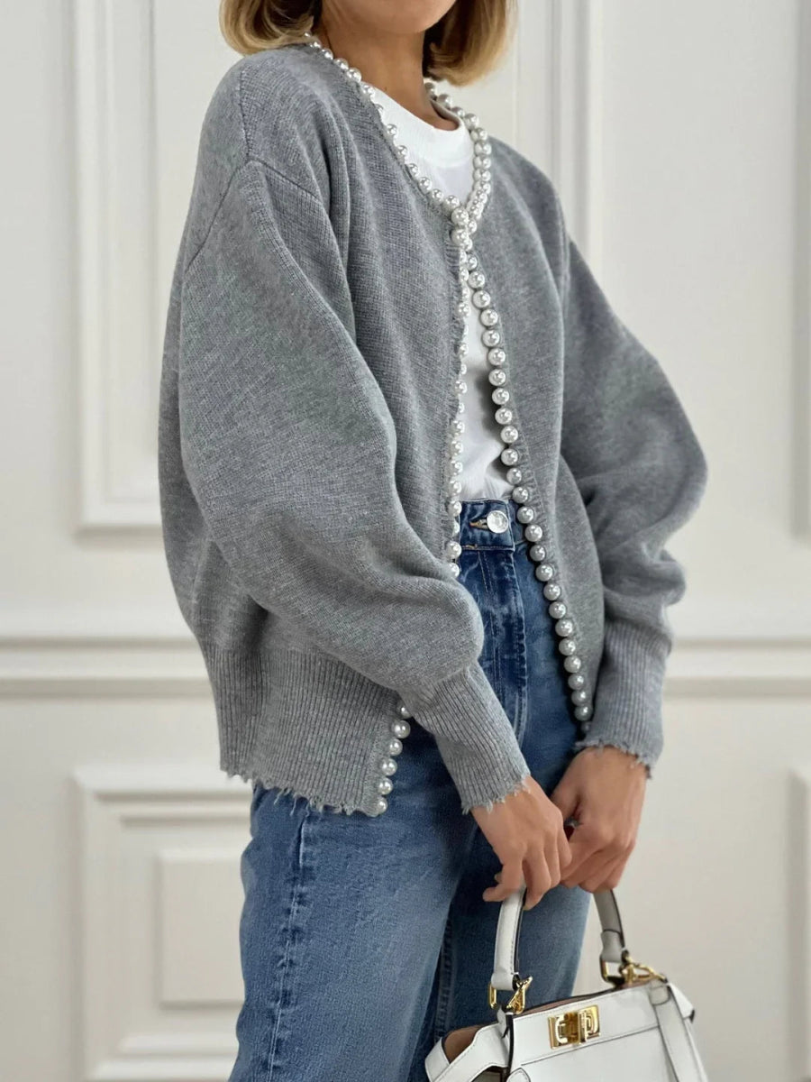 Elegant Pearl Cardigan