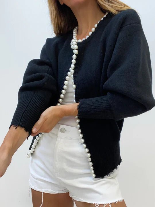 Elegant Pearl Cardigan