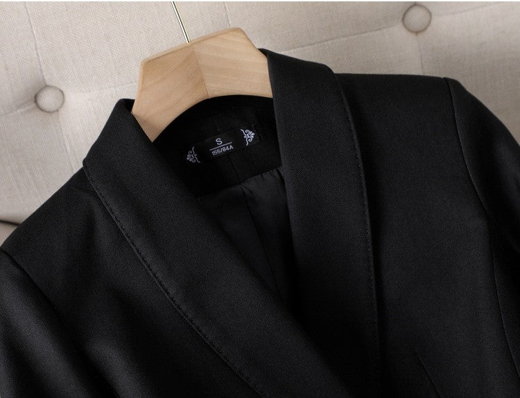 Elegant Suit with Gold Buttons