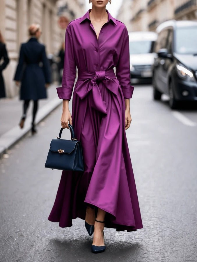 Elena | Cotton Twill Shirt Dress
