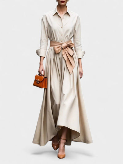 Elena | Cotton Twill Shirt Dress