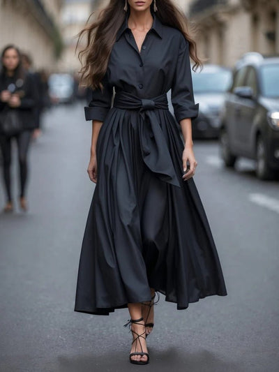 Elena | Cotton Twill Shirt Dress