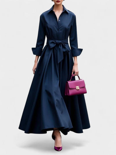 Elena | Cotton Twill Shirt Dress