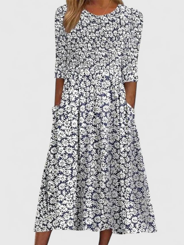 Everleigh | Elegant Floral Midi Dress