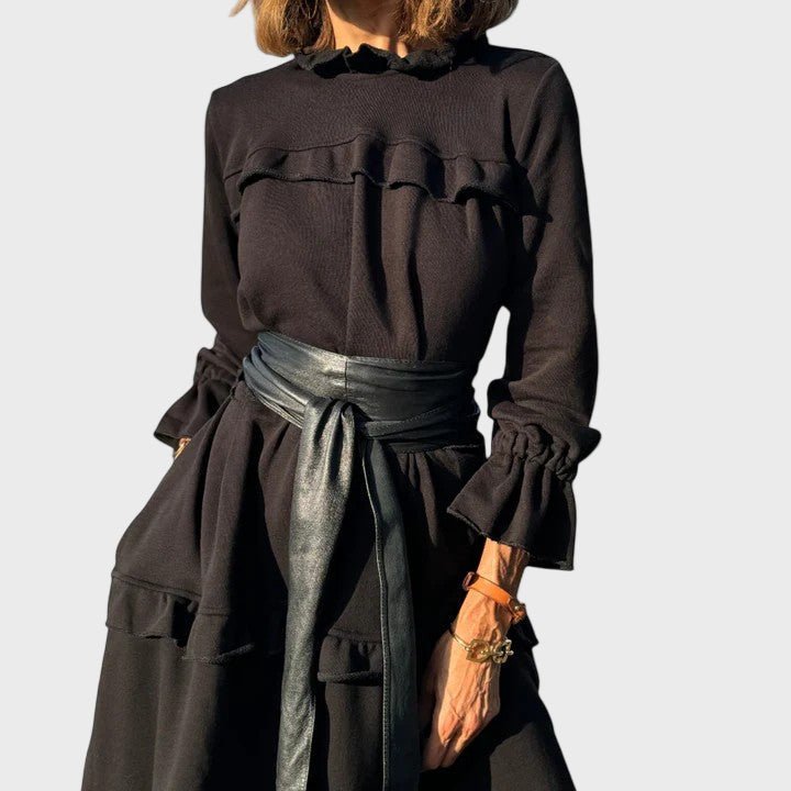 Evren | Elegant Tummy - Covering Midi Dress