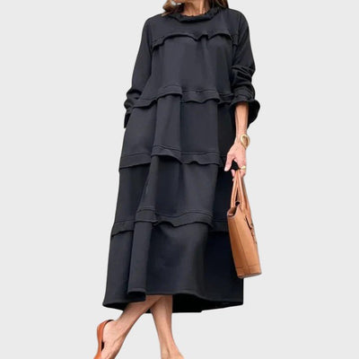 Evren | Elegant Tummy - Covering Midi Dress